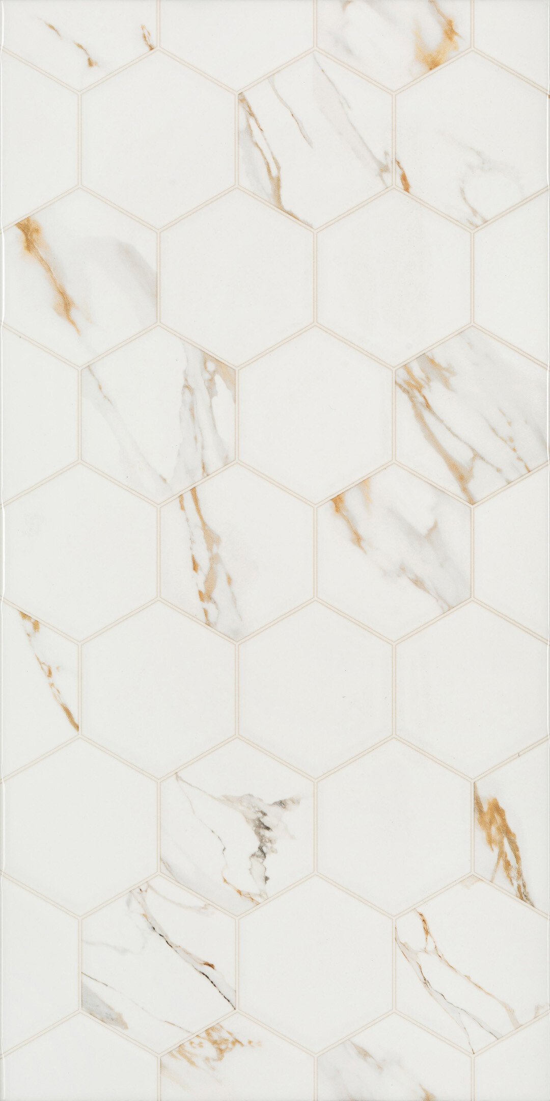 Изображение товара Плитка облицовочная Alma Ceramica Dublin белая геометрия 500x249 для стен