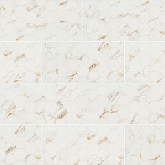 Плитка облицовочная Alma Ceramica Dublin белая геометрия 500x249x8,5 мм (11 шт.=1,37 кв.м) - фото 11