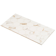 Плитка облицовочная Alma Ceramica Dublin белая геометрия 500x249x8,5 мм (11 шт.=1,37 кв.м) - фото 10