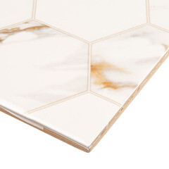 Плитка облицовочная Alma Ceramica Dublin белая геометрия 500x249x8,5 мм (11 шт.=1,37 кв.м) - фото 9