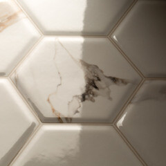 Плитка облицовочная Alma Ceramica Dublin белая геометрия 500x249x8,5 мм (11 шт.=1,37 кв.м) - фото 7