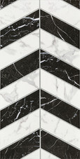 Плитка облицовочная Lavelly Eterno Motivo Accento черно-белая 598x298x8,5 мм (8 шт.=1,425 кв.м)