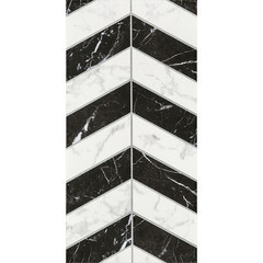 Плитка облицовочная Lavelly Eterno Motivo Accento черно-белая 598x298x8,5 мм (8 шт.=1,425 кв.м) - фото 3