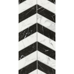 Плитка облицовочная Lavelly Eterno Motivo Accento черно-белая 598x298x8,5 мм (8 шт.=1,425 кв.м) - фото 4