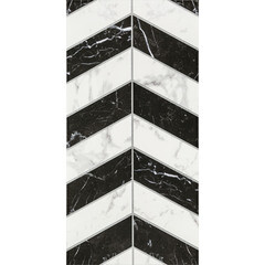 Плитка облицовочная Lavelly Eterno Motivo Accento черно-белая 598x298x8,5 мм (8 шт.=1,425 кв.м) - фото 5