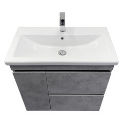 Тумба под раковину Comforty Варадеро 80 см напольная бетон светлый (00-00021230CF) - фото 15