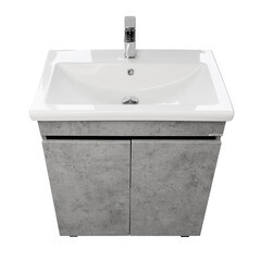 Тумба под раковину Comforty Варадеро 70 см напольная бетон светлый (00-00021238CF) - фото 17