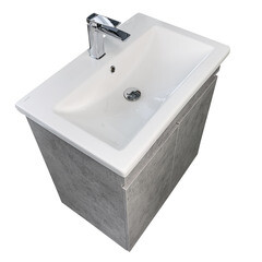 Тумба под раковину Comforty Варадеро 70 см напольная бетон светлый (00-00021238CF) - фото 15