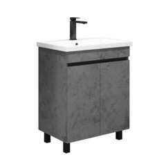 Тумба под раковину Comforty Варадеро 70 см напольная бетон светлый (00-00021238CF) - фото 1