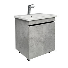 Тумба под раковину Comforty Варадеро 60 см напольная бетон светлый (00-00021234CF) - фото 20