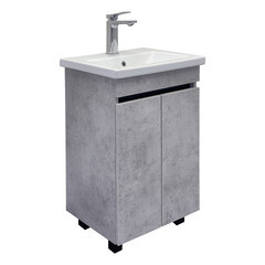 Тумба под раковину Comforty Варадеро 50 см напольная бетон светлый (00-00021603CF) - фото 21