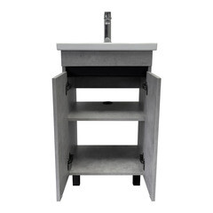 Тумба под раковину Comforty Варадеро 50 см напольная бетон светлый (00-00021603CF) - фото 19