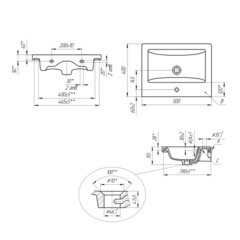 Тумба под раковину Comforty Варадеро 50 см напольная бетон светлый (00-00021603CF) - фото 12