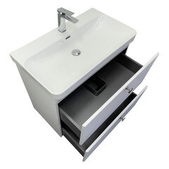 Комплект тумба с раковиной Comforty Сантьяго 80 см напольная ясень беленый (00-00021031CF) - фото 19