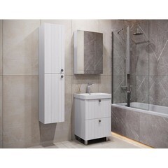 Зеркальный шкаф Comforty Сантьяго 60х80х15 см подвесной ясень беленый - фото 11