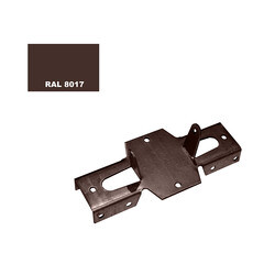Кронштейн для столба заборного 60х60 мм коричневый RAL 8017 - фото 6