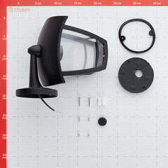 Светильник садово-парковый настенный Svet Сити Дели 2 черный E27 60 Вт IP44 (1202-02021) - фото 4