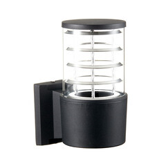 Светильник садово-парковый настенный Feron Техно черный E27 60 Вт IP54 (06300) - фото 1