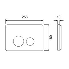Клавиша смыва для инсталляций Tece Spring SL сатин (S240502) - фото 2