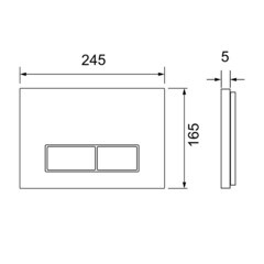 Клавиша смыва для инсталляций Tece Spring S сатин (S240501) - фото 2