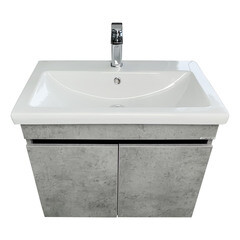 Тумба под раковину Comforty Варадеро 70 см подвесная бетон светлый (00-00021239CF) - фото 17