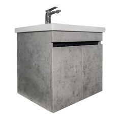 Тумба под раковину Comforty Варадеро 60 см подвесная бетон светлый (00-00021235CF) - фото 21