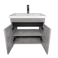 Тумба под раковину Comforty Варадеро 60 см подвесная бетон светлый (00-00021235CF) - фото 18