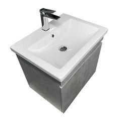 Тумба под раковину Comforty Варадеро 60 см подвесная бетон светлый (00-00021235CF) - фото 15