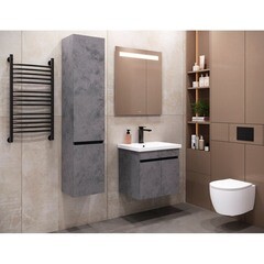 Тумба под раковину Comforty Варадеро 60 см подвесная бетон светлый (00-00021235CF) - фото 12