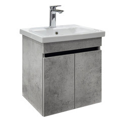 Тумба под раковину Comforty Варадеро 50 см подвесная бетон светлый (00-00021604CF) - фото 19