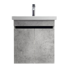 Тумба под раковину Comforty Варадеро 50 см подвесная бетон светлый (00-00021604CF) - фото 13