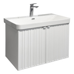 Комплект тумба с раковиной Comforty Мансанильо 80 см подвесная белая матовая (CF19595BX-80) - фото 20