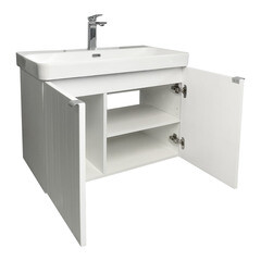 Комплект тумба с раковиной Comforty Мансанильо 80 см подвесная белая матовая (CF19595BX-80) - фото 19