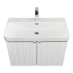 Комплект тумба с раковиной Comforty Мансанильо 80 см подвесная белая матовая (CF19595BX-80) - фото 16