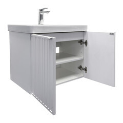 Комплект тумба с раковиной Comforty Мансанильо 70 см подвесная белая матовая (CF19595BX-70) - фото 20