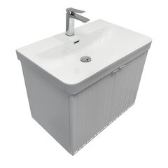 Комплект тумба с раковиной Comforty Мансанильо 70 см подвесная белая матовая (CF19595BX-70) - фото 17