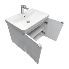 Комплект тумба с раковиной Comforty Мансанильо 70 см подвесная белая матовая (CF19595BX-70) - фото 18