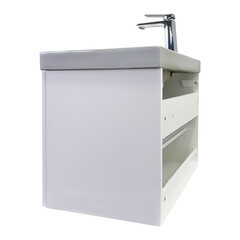 Комплект тумба с раковиной Comforty Мансанильо 70 см подвесная белая матовая (CF19595BX-70) - фото 14