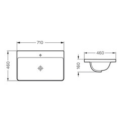 Комплект тумба с раковиной Comforty Мансанильо 70 см подвесная белая матовая (CF19595BX-70) - фото 12