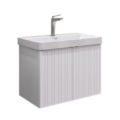 Изображение товара Комплект тумба с раковиной Comforty Мансанильо 70 см подвесная белая матовая (CF19595BX-70)