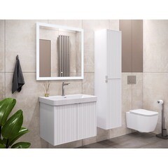 Комплект тумба с раковиной Comforty Мансанильо 70 см подвесная белая матовая (CF19595BX-70) - фото 10