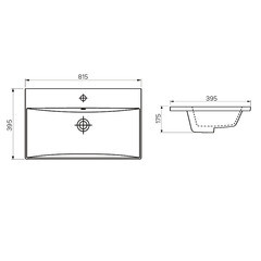 Комплект тумба с раковиной Comforty Пальмира 80 см подвесная бетон светлый (CF19696BX-80) - фото 12