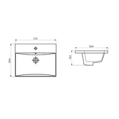 Комплект тумба с раковиной Comforty Флорида 50 см подвесная бетон светлый/антрацит (CF19696BX-50) - фото 12