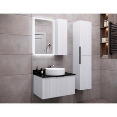 Тумба под раковину со столешницей Comforty Морон 75 см подвесная ясень беленый (00-00021040CF) - фото 9