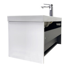 Комплект тумба с раковиной Comforty Сантьяго 80 см подвесная ясень беленый (00-00021030CF) - фото 15