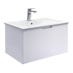 Комплект тумба с раковиной Comforty Сан-Луис 70 см подвесная белая матовая (00-00021665CF) - фото 19