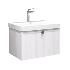 Изображение товара Комплект тумба с раковиной Comforty Сантьяго 70 см подвесная ясень беленый (00-00021666CF)