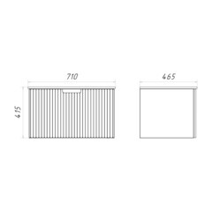 Комплект тумба с раковиной Comforty Сан-Луис 70 см подвесная белая матовая (00-00021665CF) - фото 10