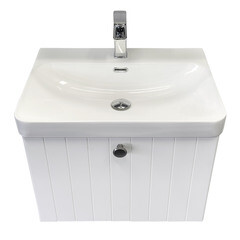 Комплект тумба с раковиной Comforty Сантьяго 60 см подвесная ясень беленый (00-00021028CF) - фото 18