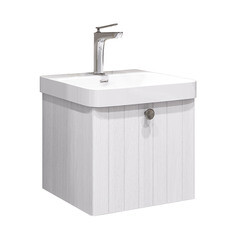 Изображение товара Комплект тумба с раковиной Comforty Сантьяго 50 см подвесная ясень беленый (00-00021667CF)